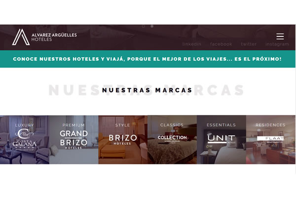 -Renovado website de Alvarez Arguelles Hoteles-