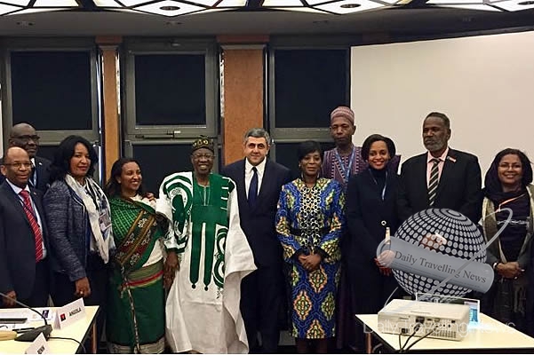 -Reunin en ITB 2018, autoridades de OMT y ministros de turismo africanos-