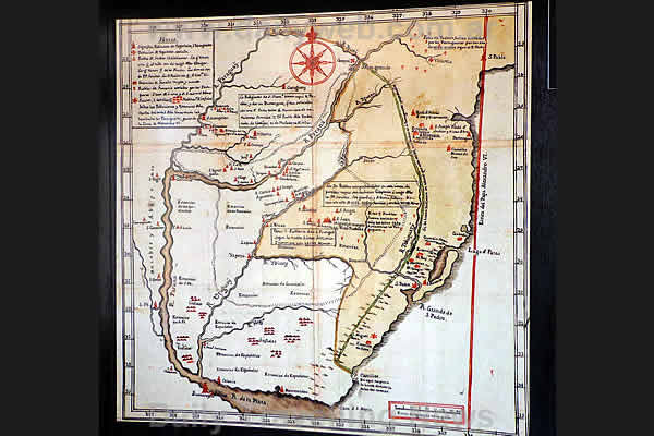 -Mapa Gobernacin del Paraguay 1752-