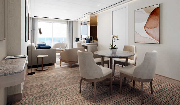 Silversea presenta las nuevas suites de Silver Nova