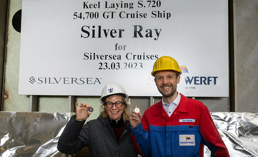 Silver Ray recibe la tradicional ceremonia de colocación de la quilla