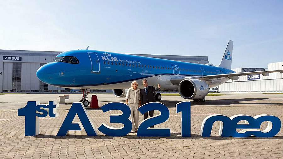 KLM recibe su primer avión Airbus A321neo