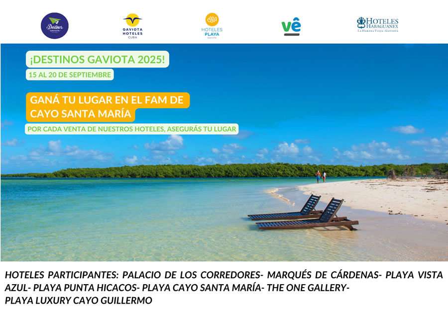 Gaviota Hoteles presentará en primicia sus nuevas aperturas