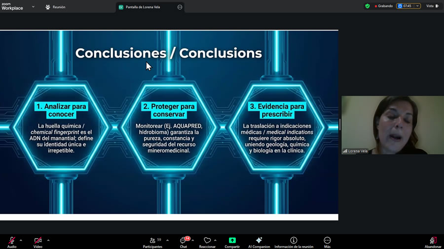 Termatalia Lite reunió a expertos de Europa y América para profundizar sobre la identidad de las aguas termales y su aplicación en la salud
