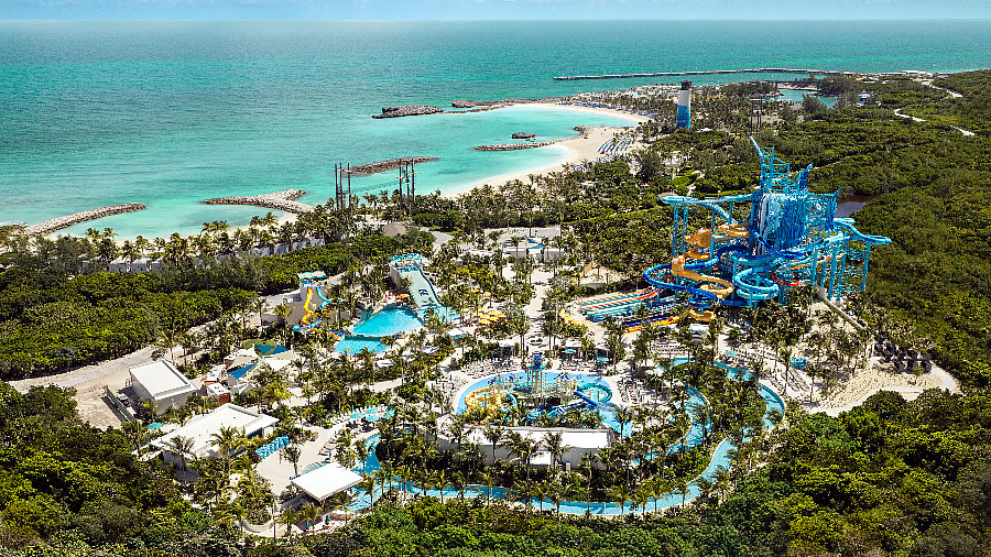 Norwegian Cruise Line celebra la inauguración del parque acuático Great Tides en Great Stirrup Cay