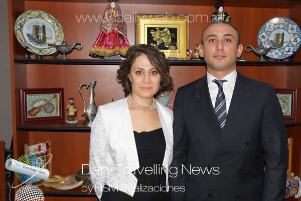 -Mammad Ahmadzada, Embajador de la República de Azerbaiyán en la Argentina y su Señora Esposa-