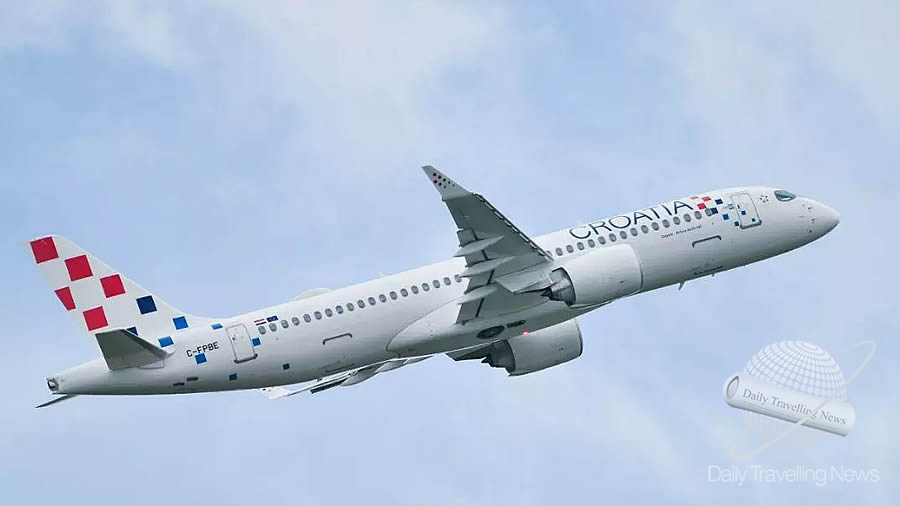 -Croatia Airlines recibe su primer A220 con nueva librea-