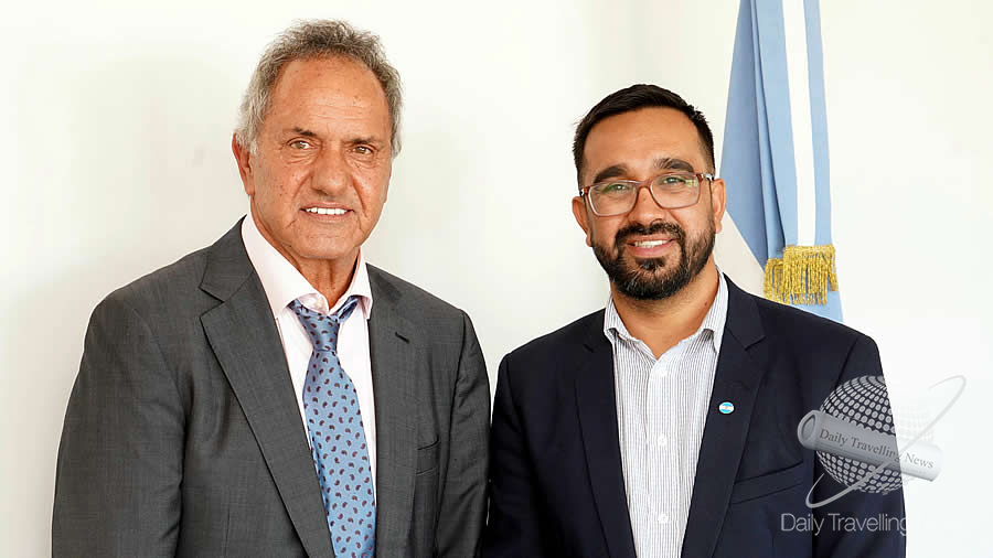 -Scioli recibió al ministro de Turismo y Cultura de San Luis-