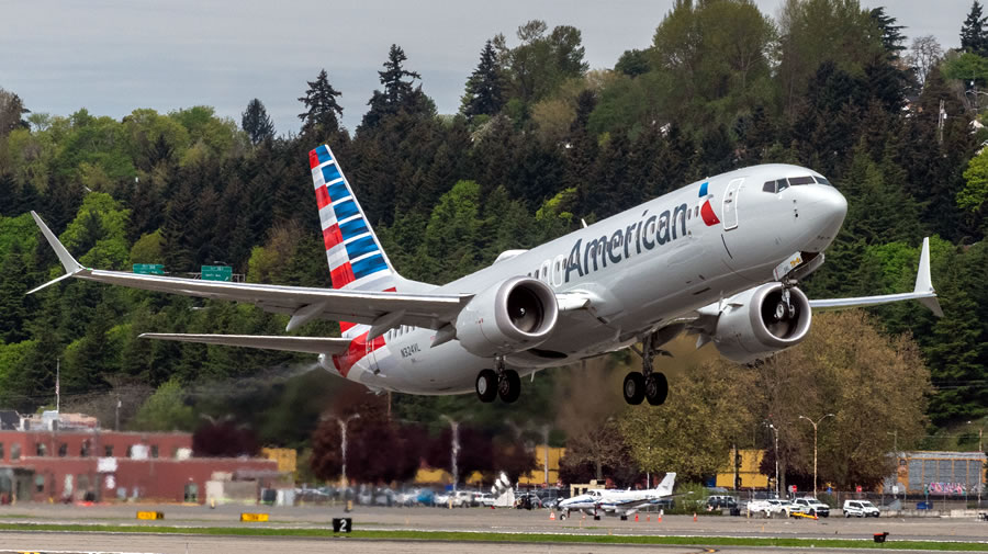 -Boeing y American Airlines completan el primer intercambio de trenes de aterrizaje del 737 MAX-