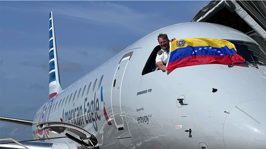 -American Airlines expande su red en Venezuela con su primer servicio a Barcelona-
