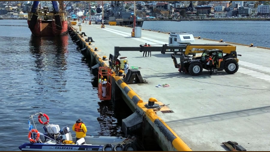 -ANPYN avanza con obras estructurales para la modernización del Puerto de Ushuaia-