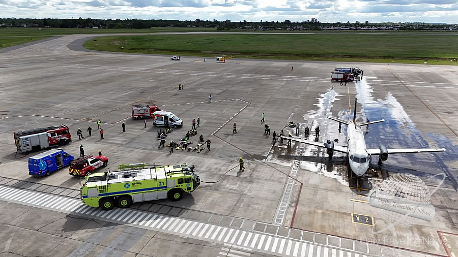 -La ANAC realizó dos nuevos simulacros de emergencia aérea en Rosario y Tartagal-