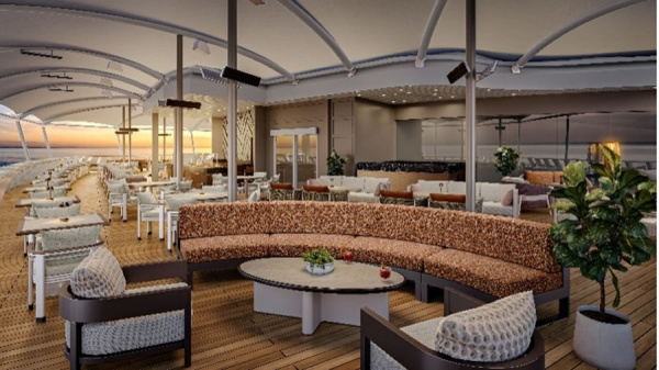 Regent presenta Solmar Terrace, un nuevo espacio gastronómico a bordo del Seven Seas Prestige