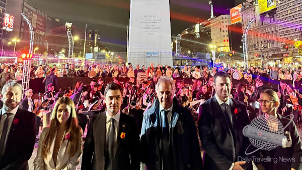 Sclioli participó del lanzamiento de las acciones turísticas de primavera de Chubut en el Obelisco Como