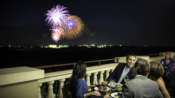 Fireworks light up the night sky in Orlando once again