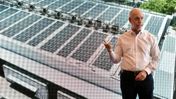 Inauguraron en Ciudad de Buenos Aires el parque solar que funcionará en la Rural de Palermo