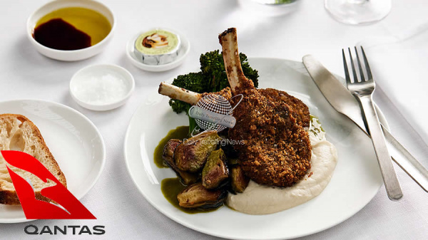 Qantas invierte en nuevos mens, comidas ms grandes y productos premium