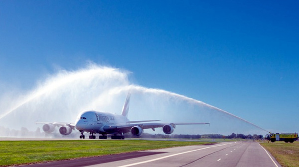 Emirates llega nuevamente a Christchurch con el A380