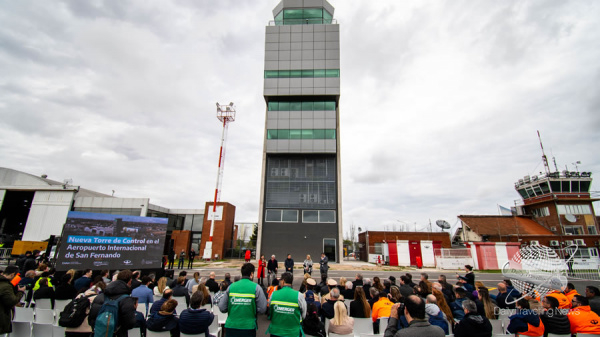 Finalizó la obra de la Nueva Torre de Control del Aeropuerto de San Fernando