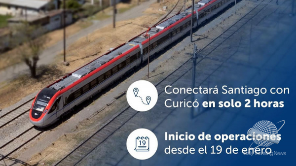 Un tren rápido conectará Santiago de Chile con Curicó