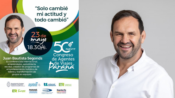 Actitud positiva y visión de futuro: Juan Bautista Segonds en el Congreso de Agentes de Viajes