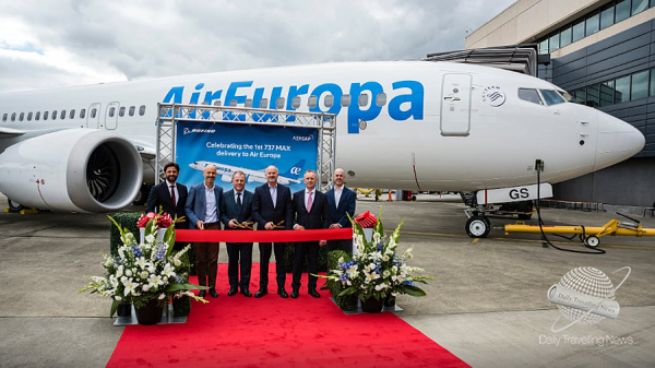 Air Europa incorpora a su flota el primer Boeing 737 MAX